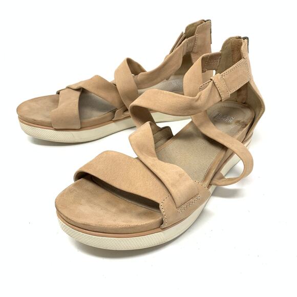 Eileen Fisher Women's Size 9.5 Skip Strappy Platform Sandal Blush Nude - Picture 3 of 8